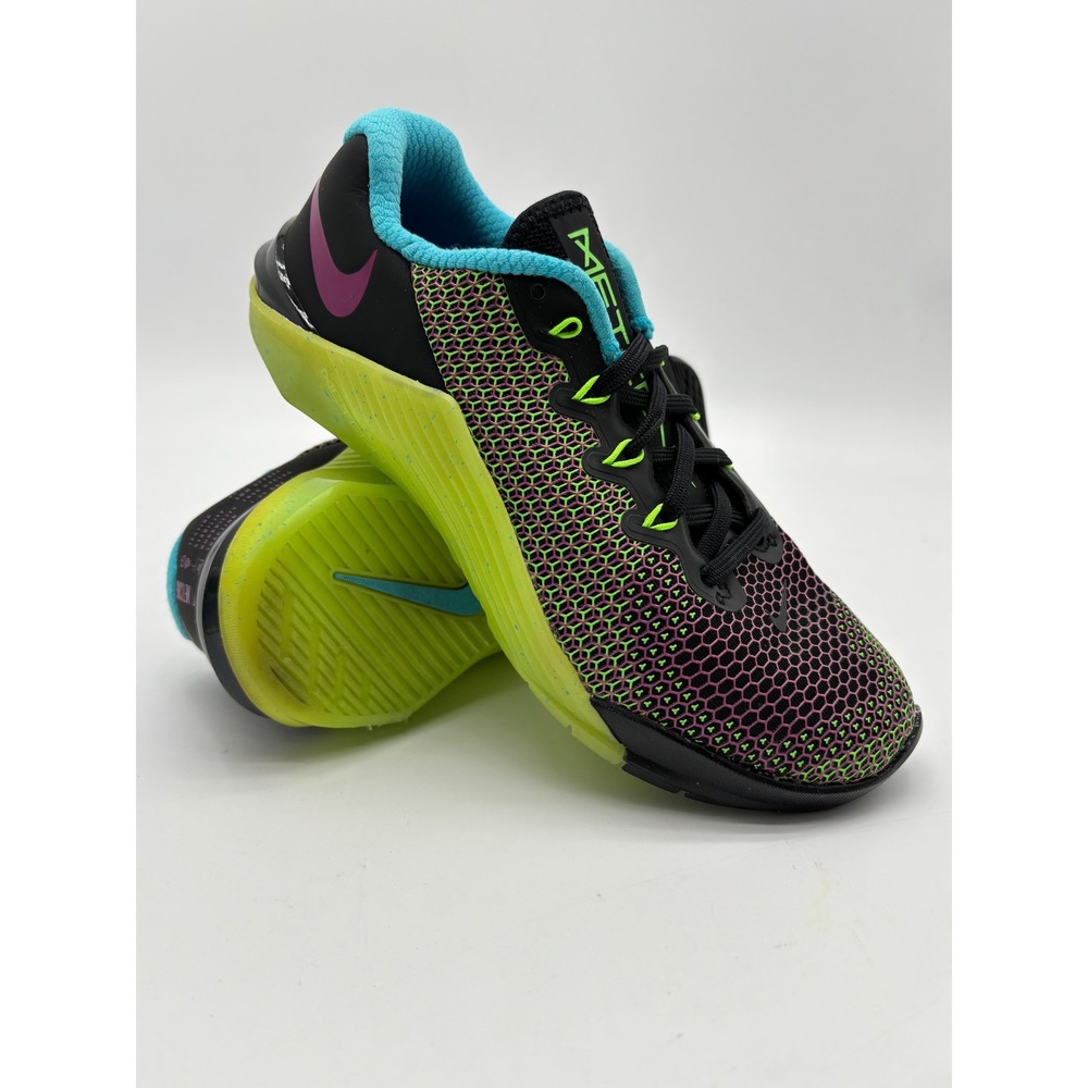 Nike Metcon 5 Womens Training Shoes Black Lime Green CD3398-063 Size 6.5